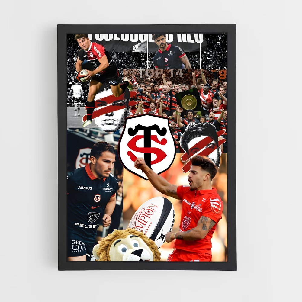 Poster Lions en Action – affiche Rugby (vue 2)